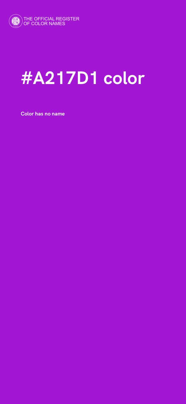 #A217D1 color image