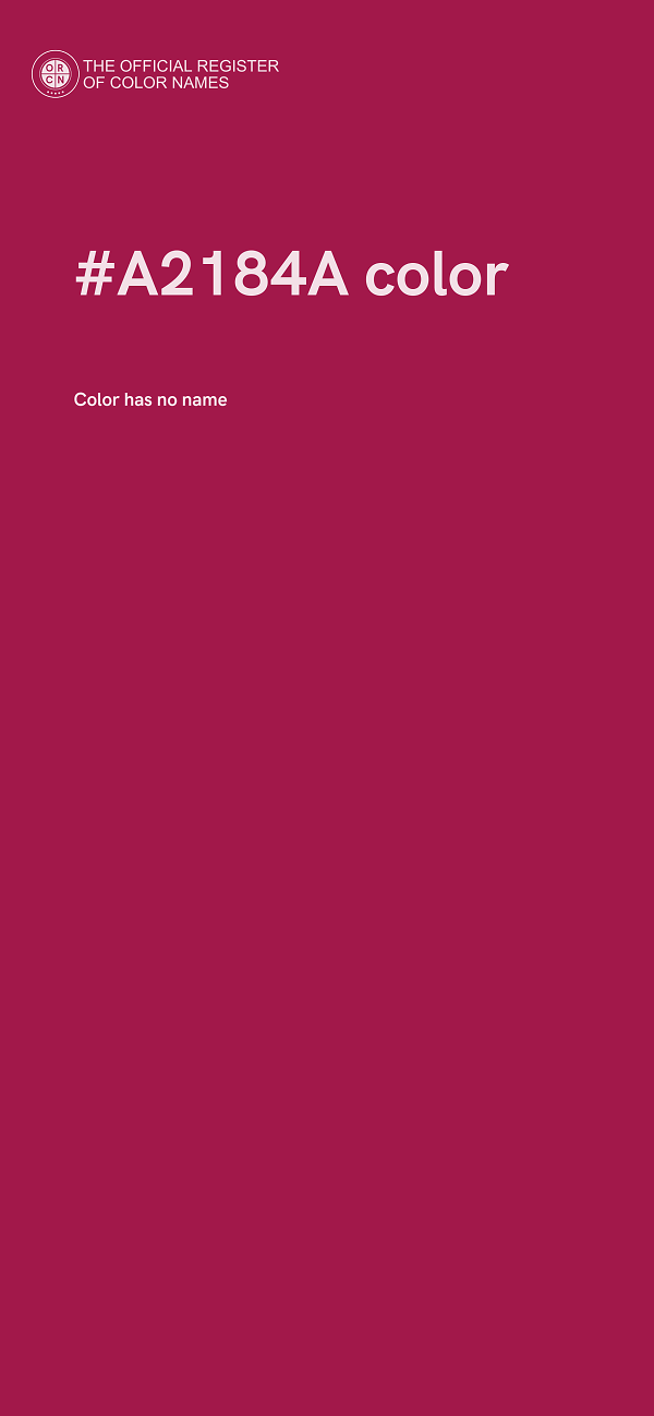 #A2184A color image