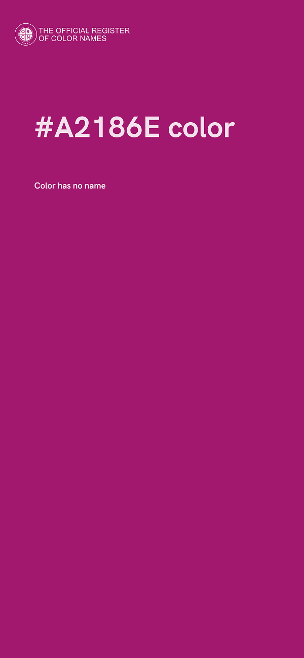 #A2186E color image