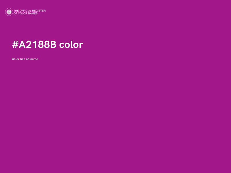 #A2188B color image