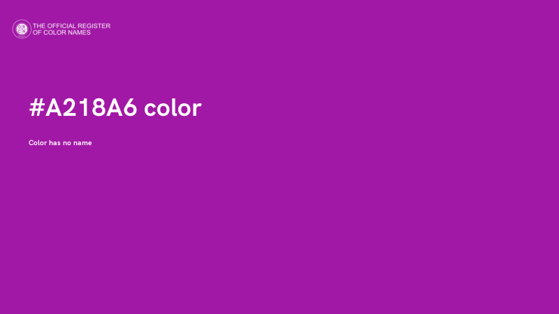 #A218A6 color image