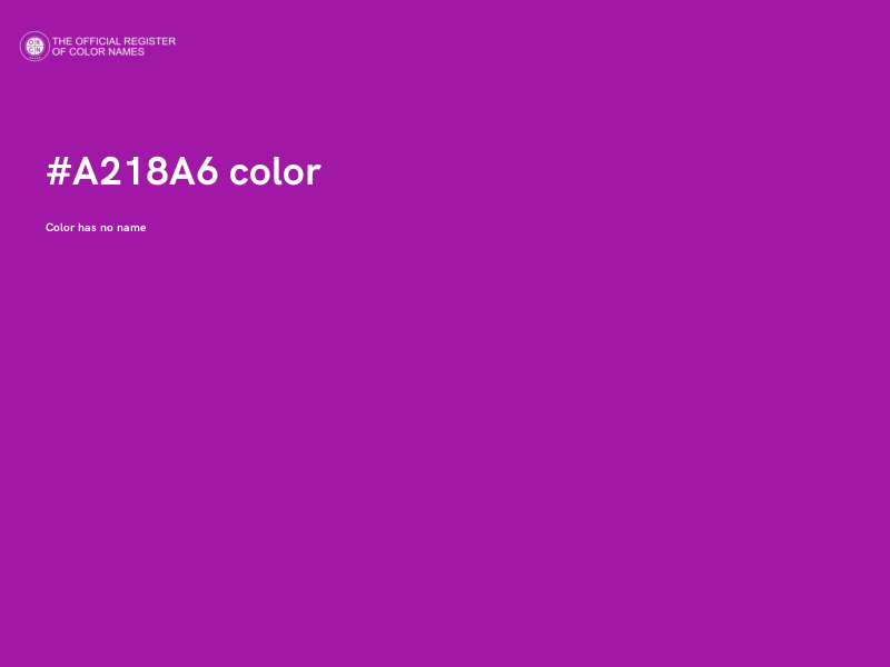 #A218A6 color image