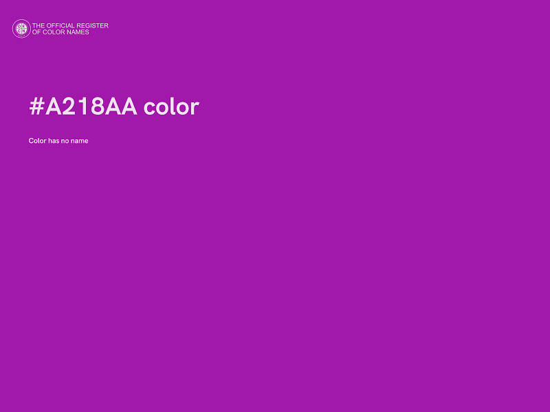 #A218AA color image