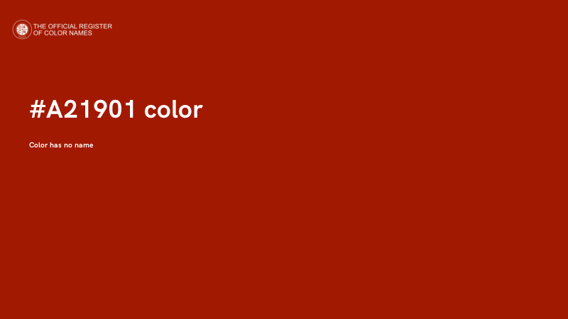 #A21901 color image