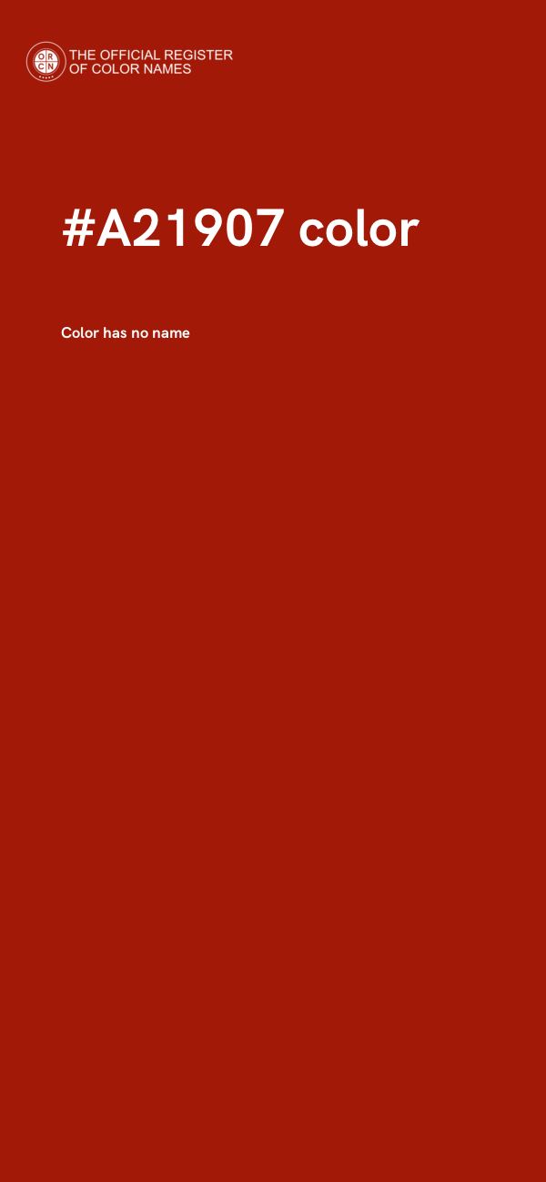 #A21907 color image