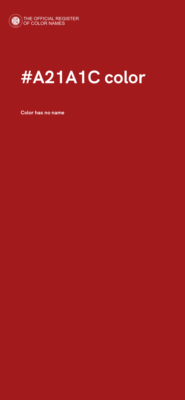 #A21A1C color image