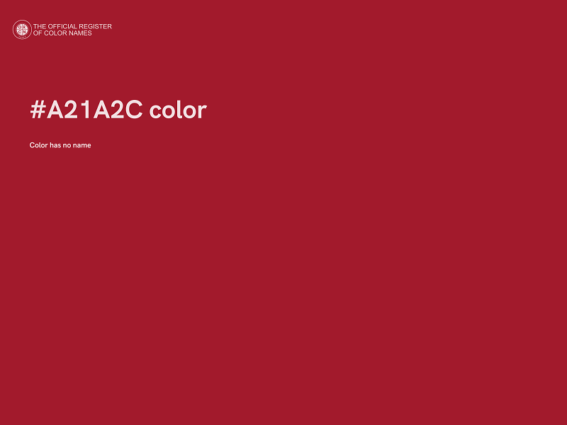 #A21A2C color image