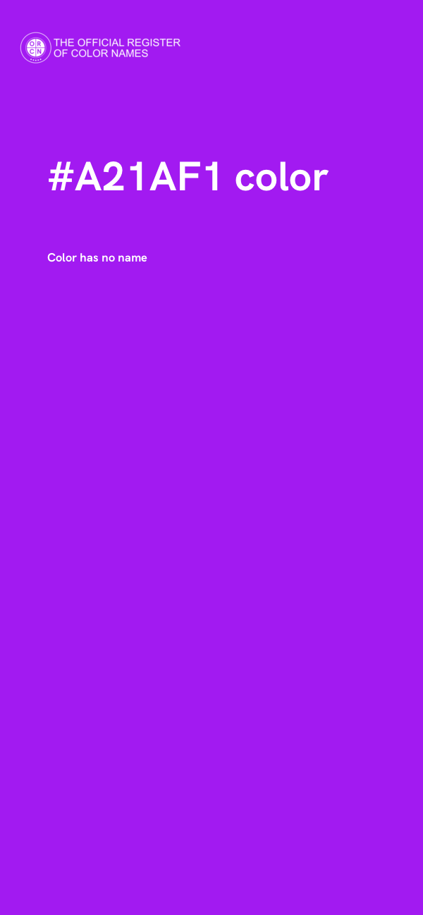 #A21AF1 color image
