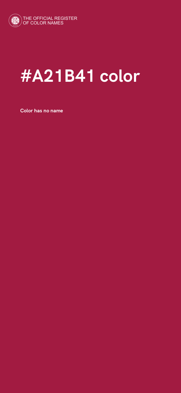 #A21B41 color image