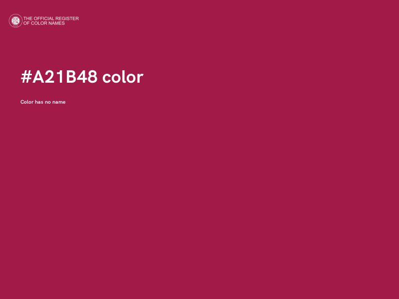 #A21B48 color image
