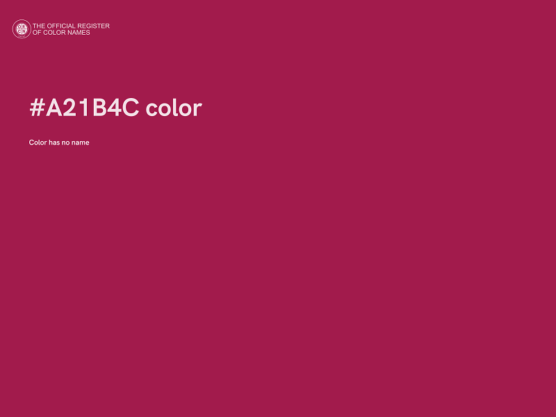 #A21B4C color image