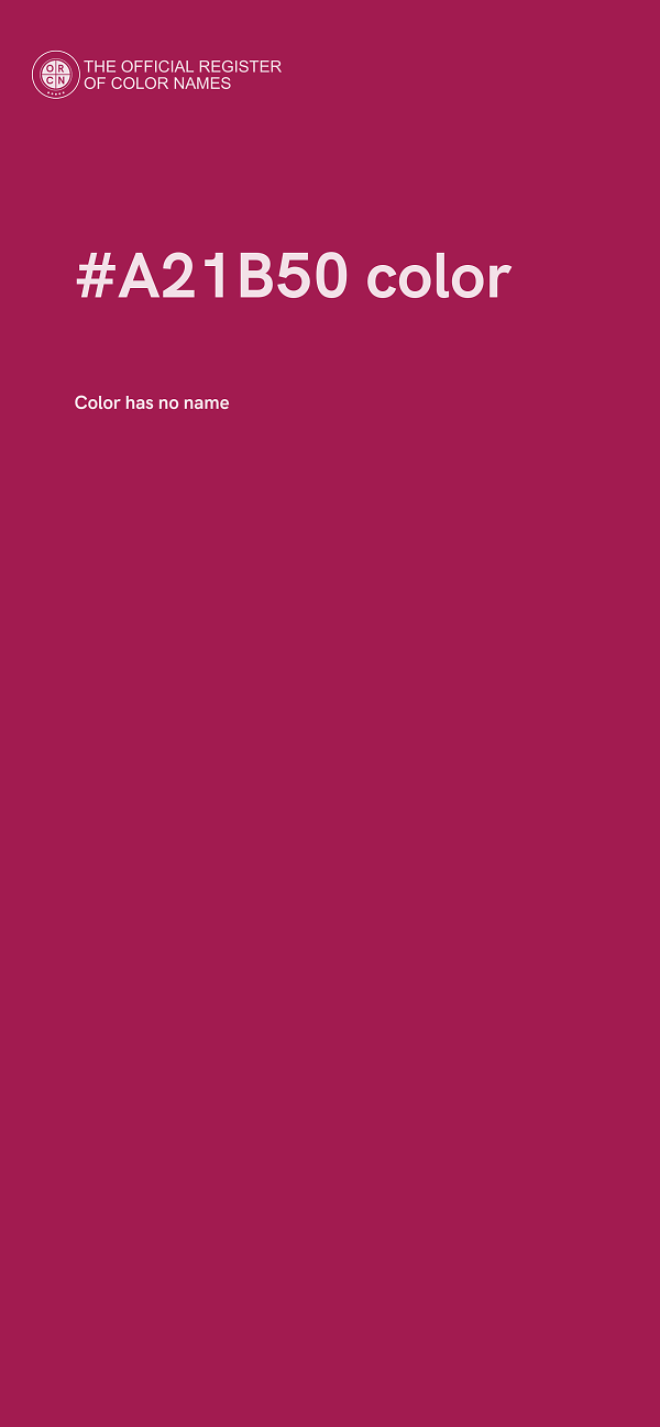#A21B50 color image