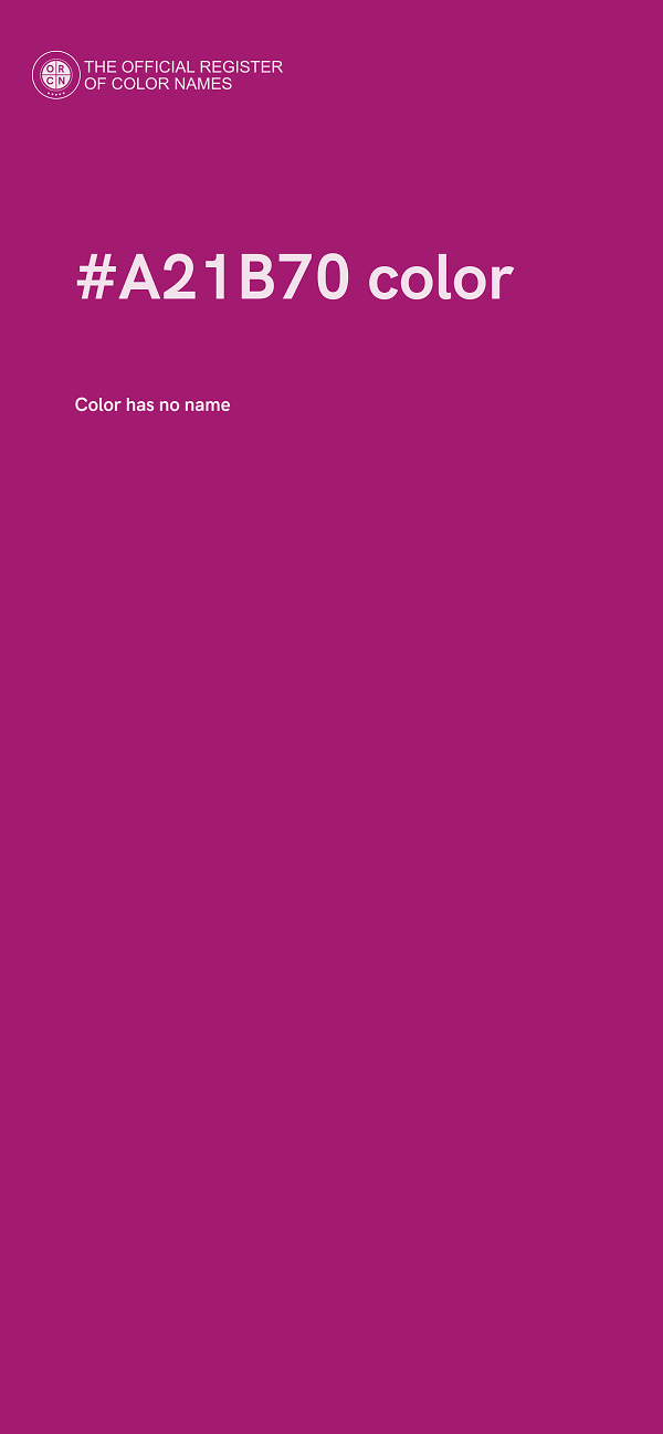 #A21B70 color image