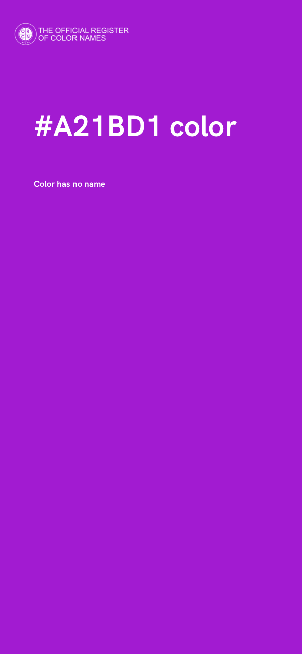 #A21BD1 color image