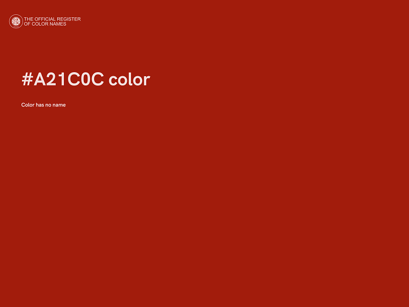 #A21C0C color image