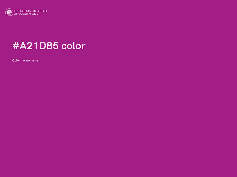 #A21D85 color image