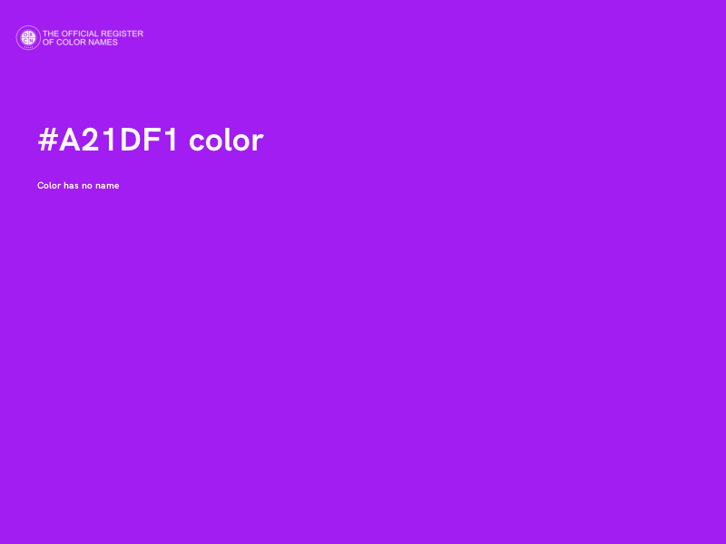 #A21DF1 color image