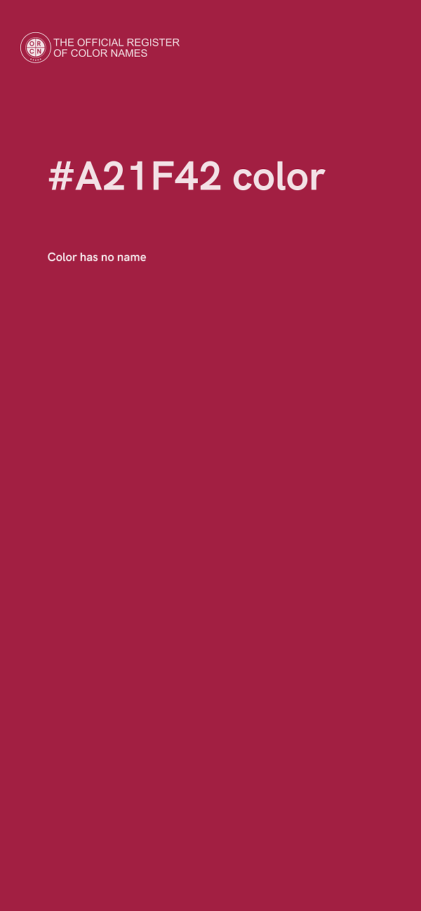 #A21F42 color image