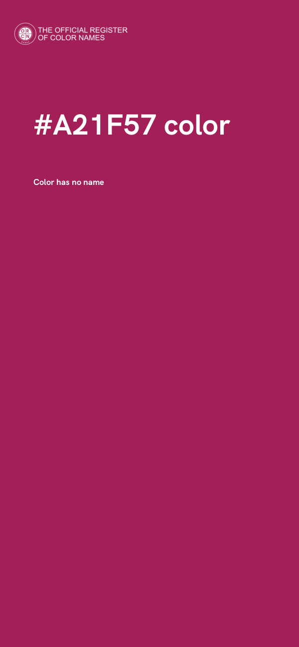 #A21F57 color image