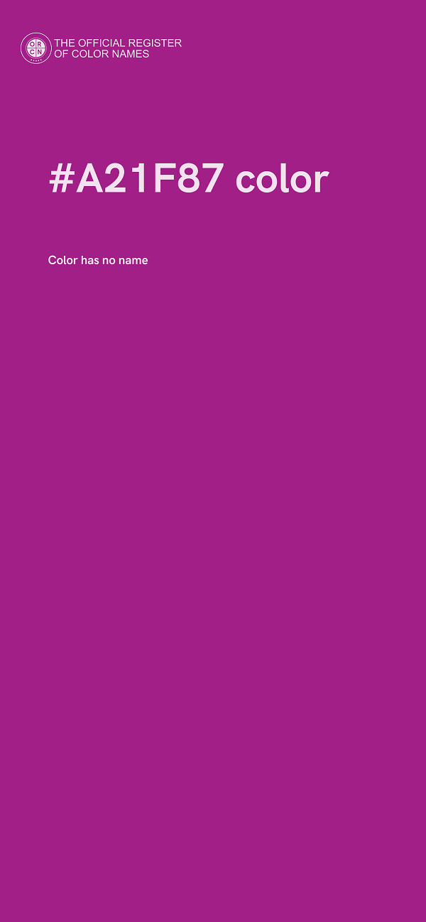 #A21F87 color image