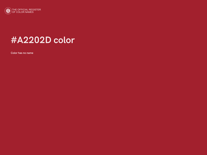 #A2202D color image