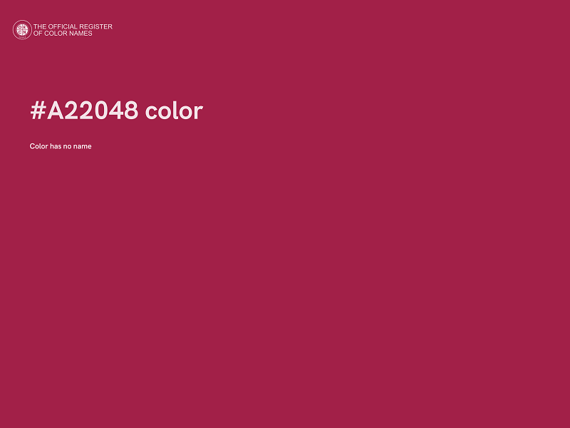 #A22048 color image