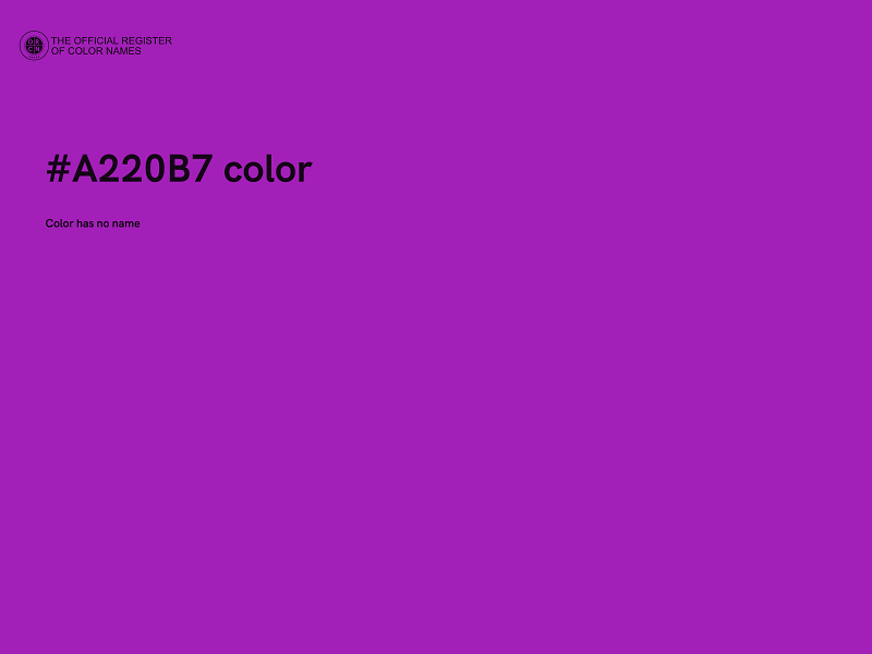 #A220B7 color image