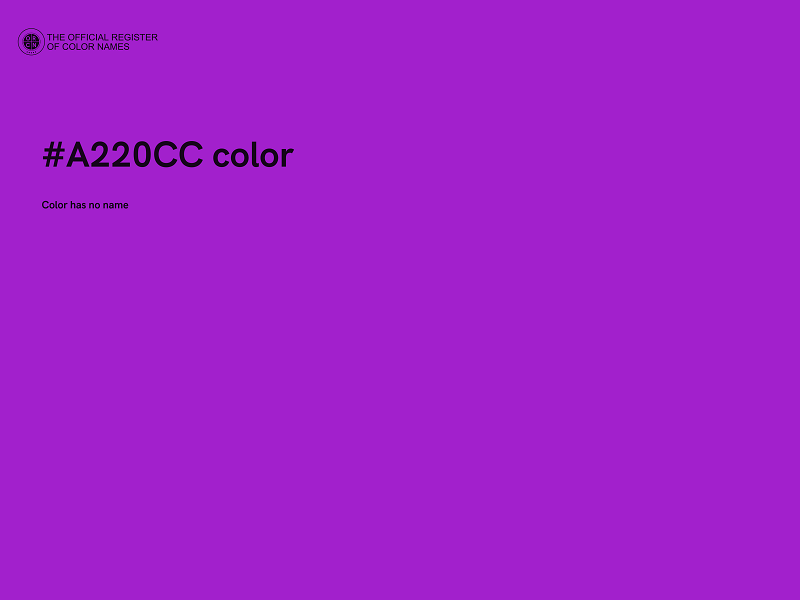 #A220CC color image
