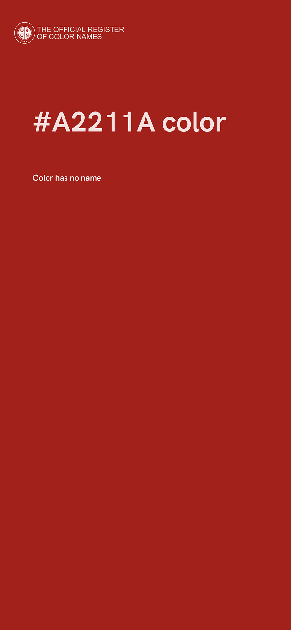#A2211A color image