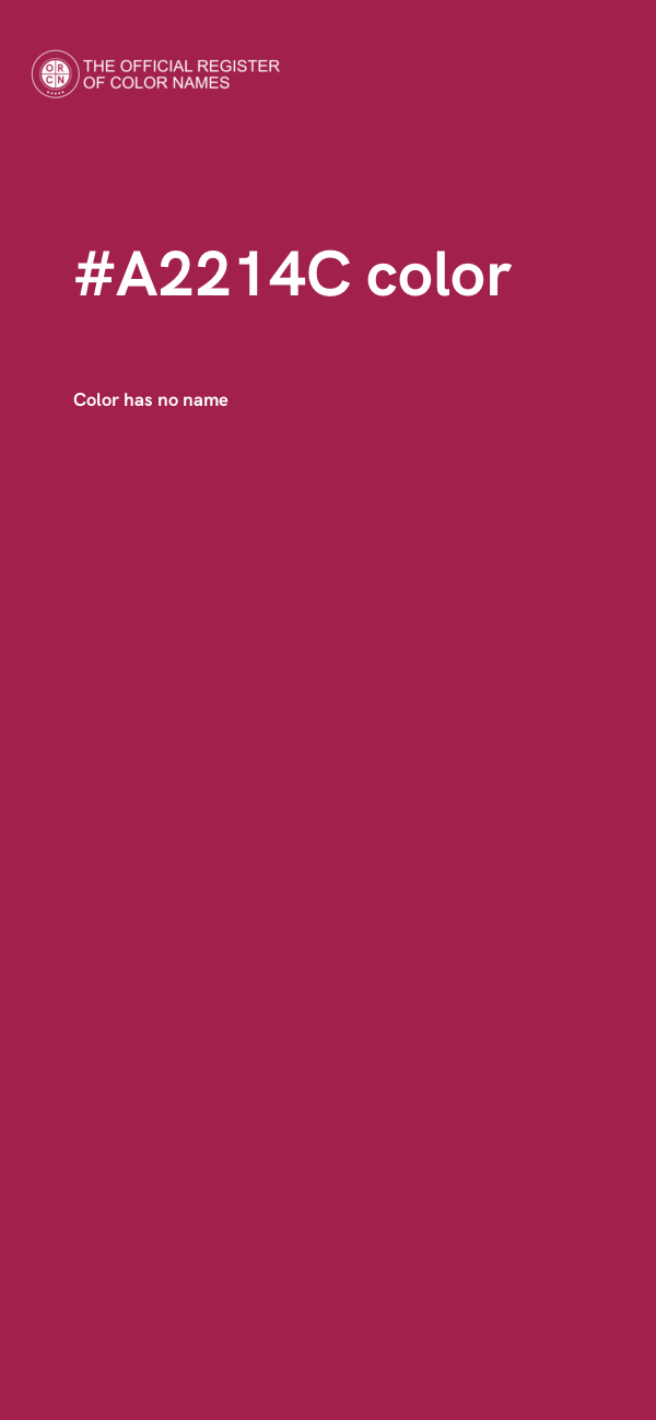 #A2214C color image
