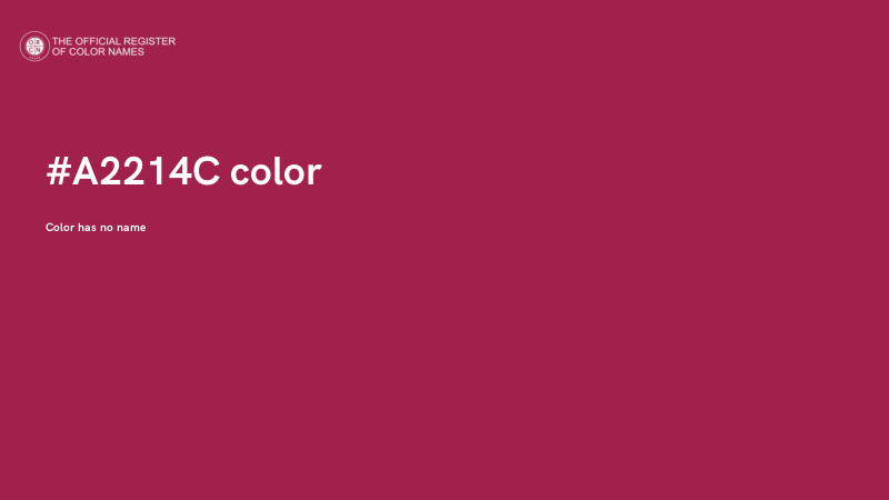 #A2214C color image
