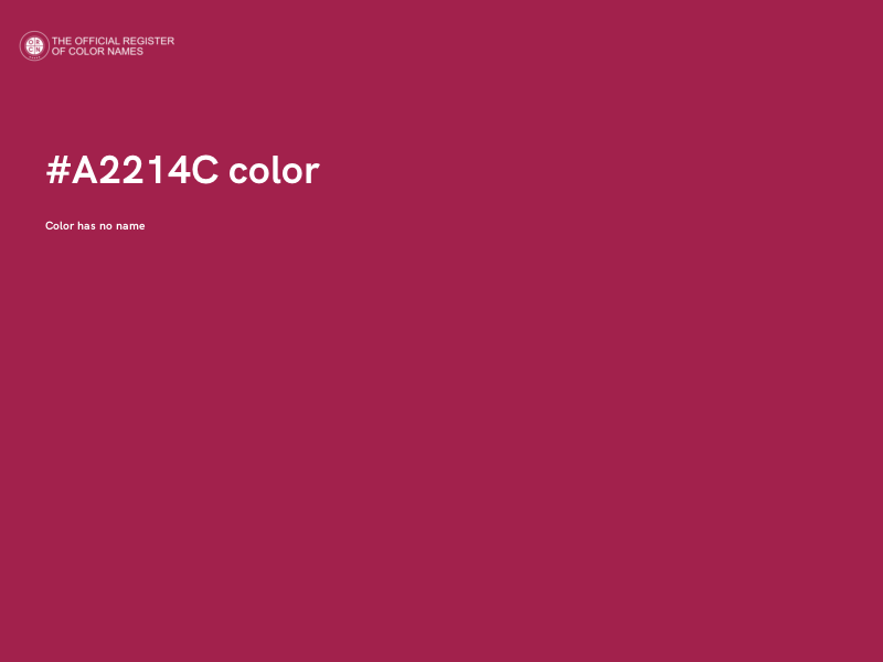 #A2214C color image