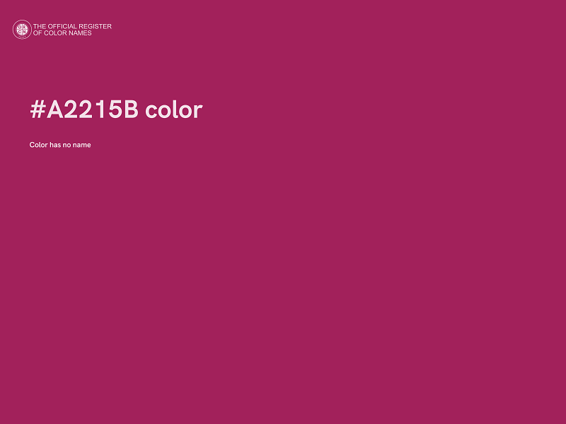 #A2215B color image