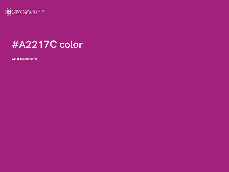 #A2217C color image