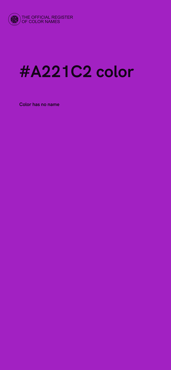 #A221C2 color image