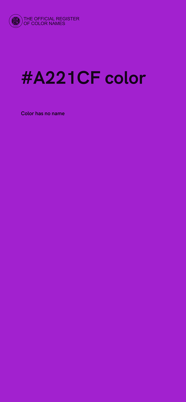 #A221CF color image