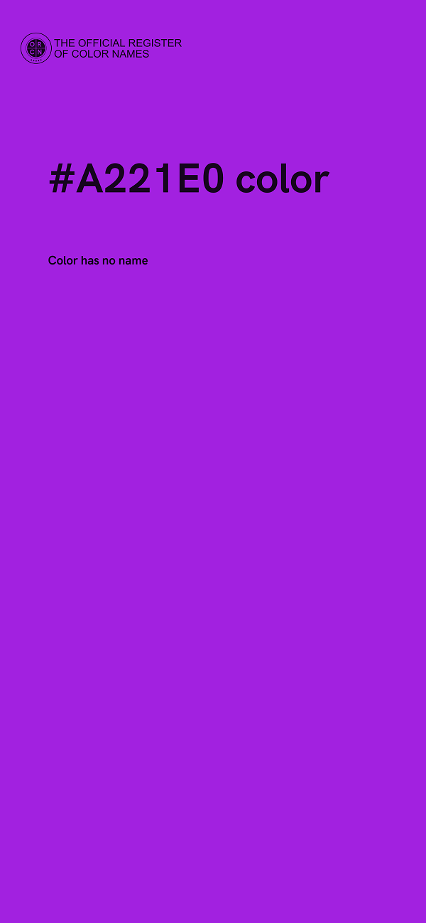 #A221E0 color image