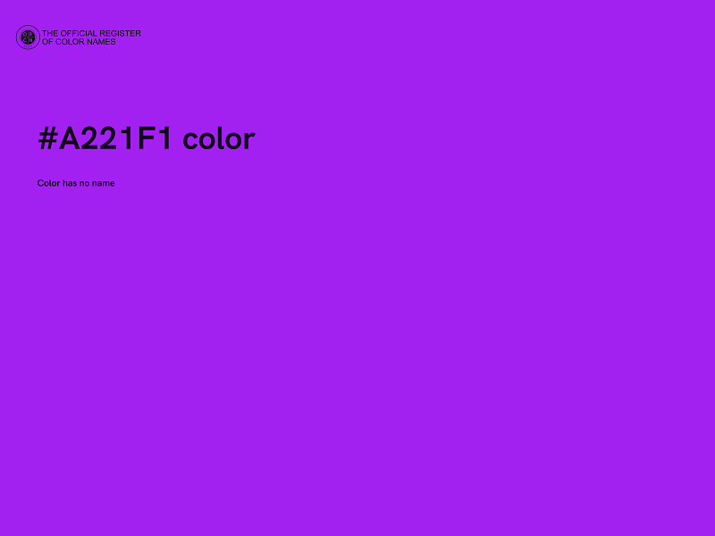 #A221F1 color image