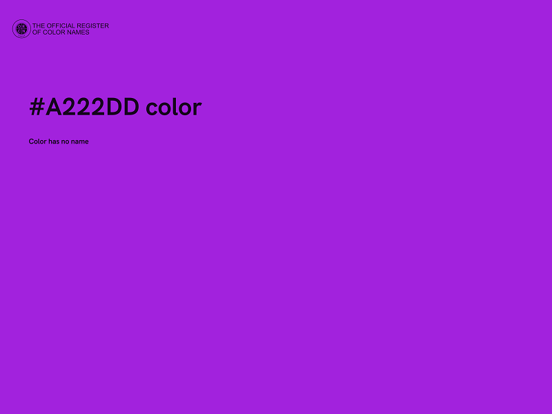 #A222DD color image