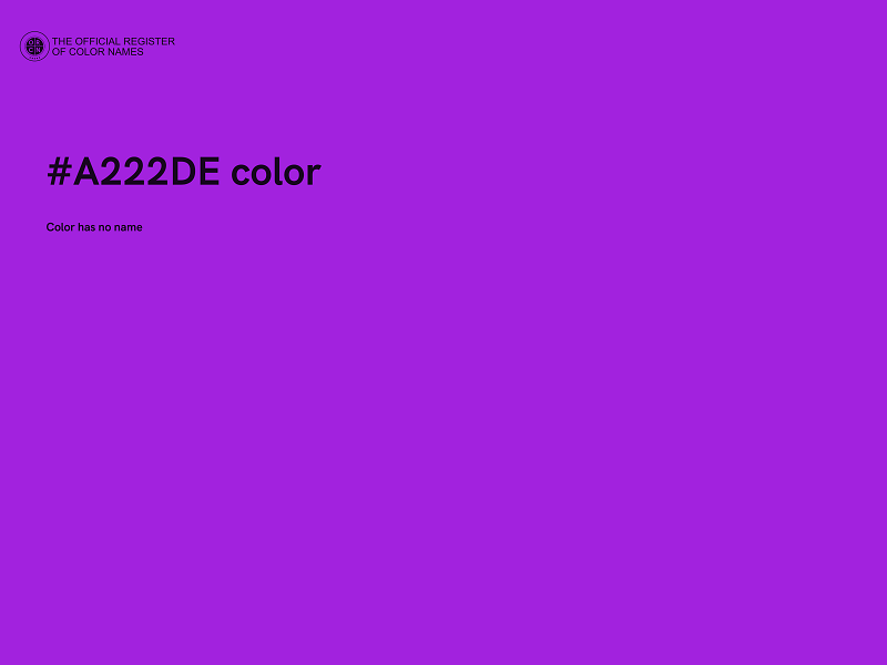 #A222DE color image