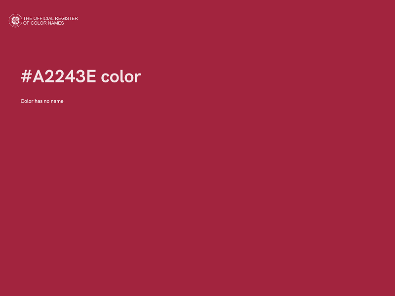 #A2243E color image