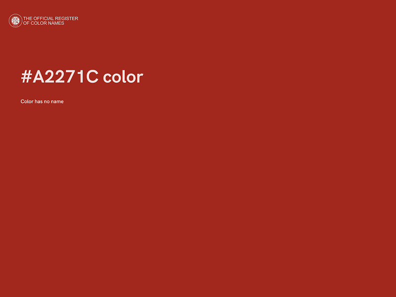 #A2271C color image