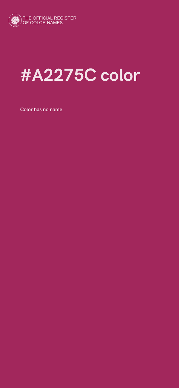 #A2275C color image