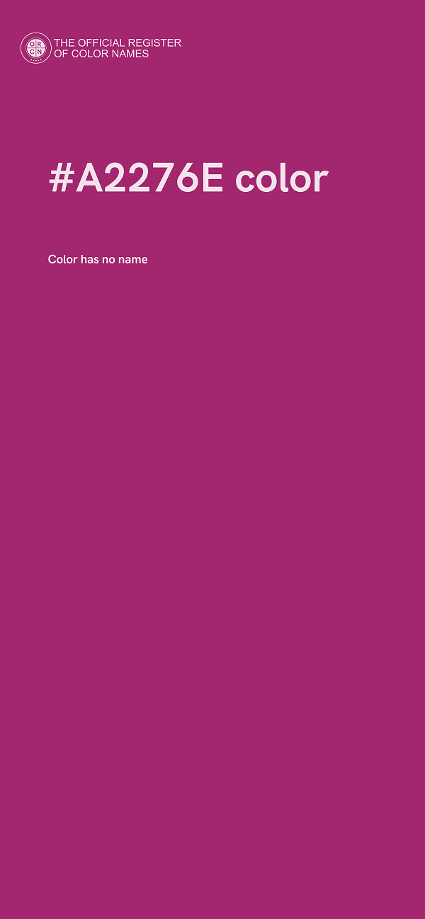 #A2276E color image