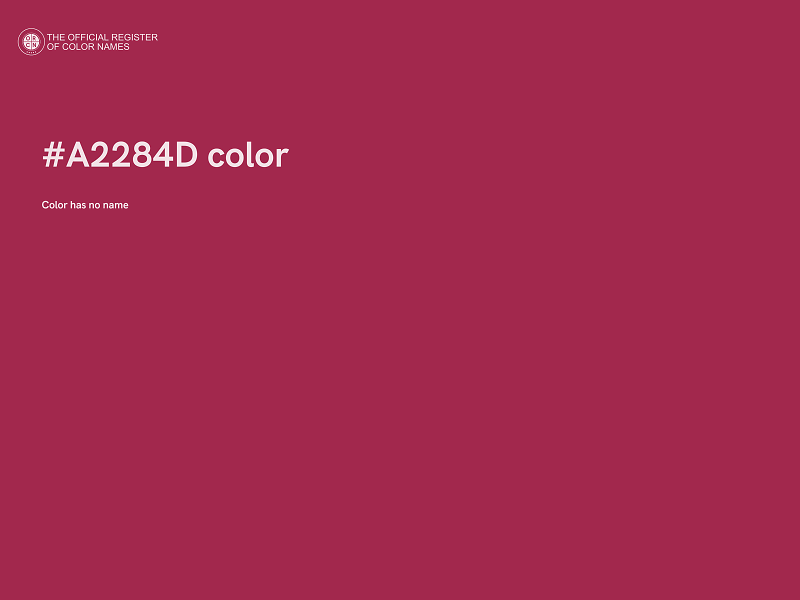 #A2284D color image