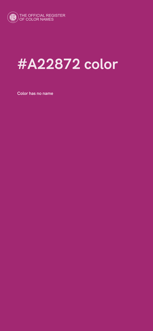 #A22872 color image