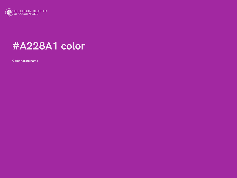 #A228A1 color image
