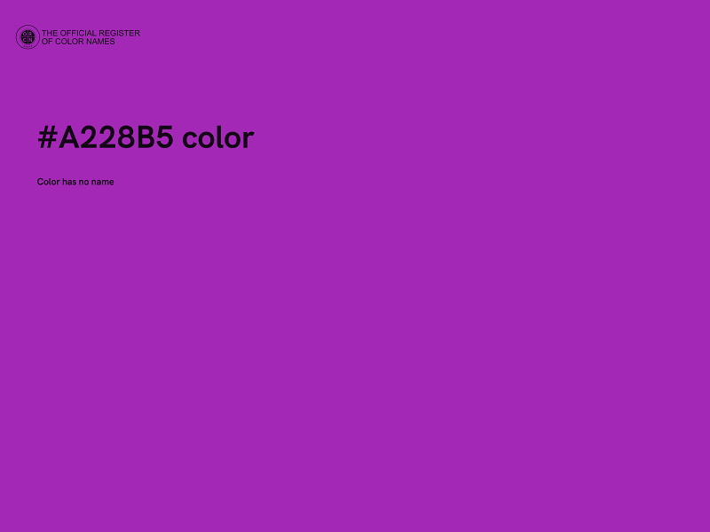 #A228B5 color image