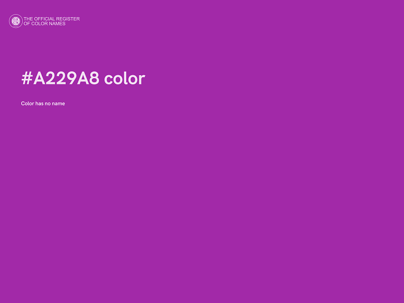 #A229A8 color image
