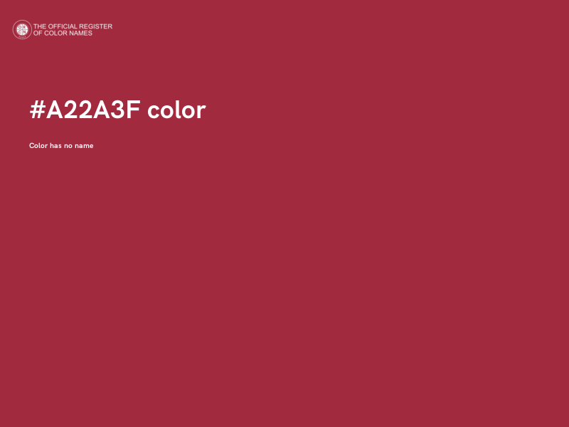 #A22A3F color image